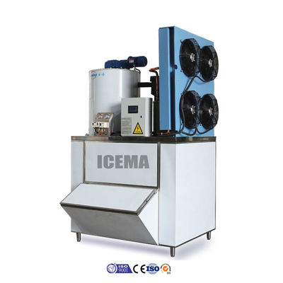 İyi fiyat 3.6KW Balık için endüstriyel taşınabilir buz kabuğu üreticisi 1T / 2T / 3T / 5T kabuğu buz makinesi çevrimiçi